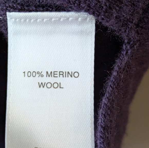 J. Jill xs Purple 100% Merino Wool light weight sweater - Picture 8 of 10